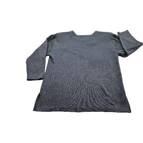 Nonpareil Top Womens L Leopard Animal Design 3/4 Sleeves Pullover Vintage 1980s - Picture 11 of 13